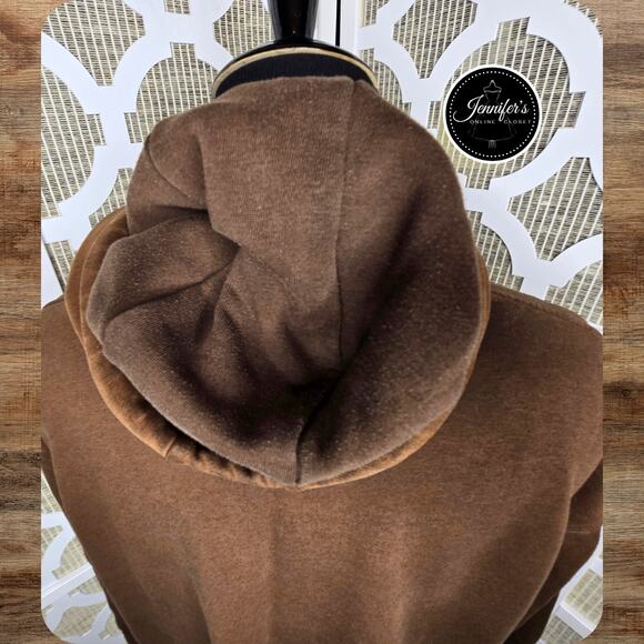 Cabela's Men's Brown Front Pocket Hooded Pullover Sweatshirt Size 2XLT - Picture 7 of 10